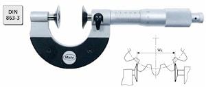 Микрометр зубомерный Micromar 40 SM с дисковыми губками (0 - 200 мм)  